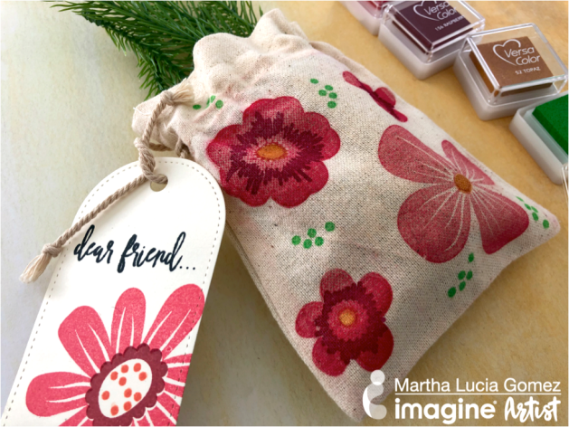 See How to Stamp on Fabric with VersaColor Ink