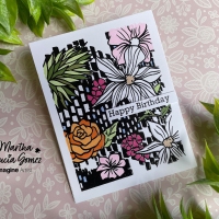 Let's Make a Floral Happy Birthday Card